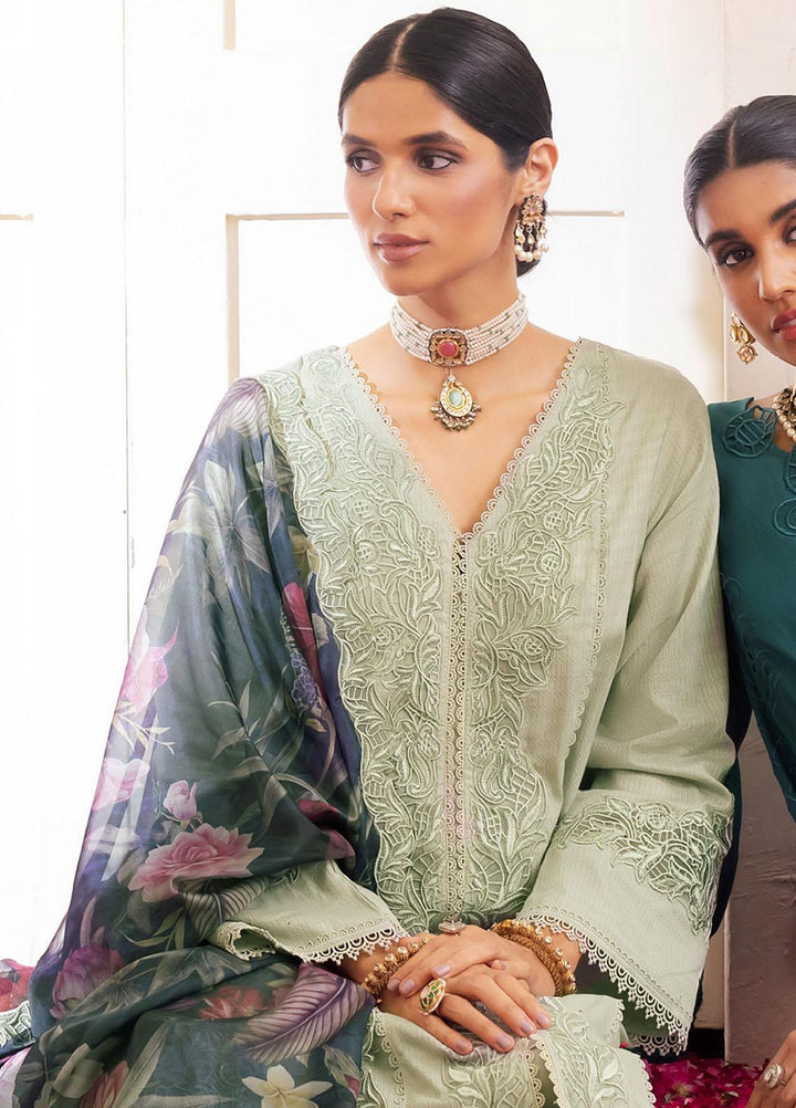 Aashiaan By Iznik Embroidered Lawn Suits Unstitched 3 Piece IZ23AS AL-05 Insha - Festive Collection