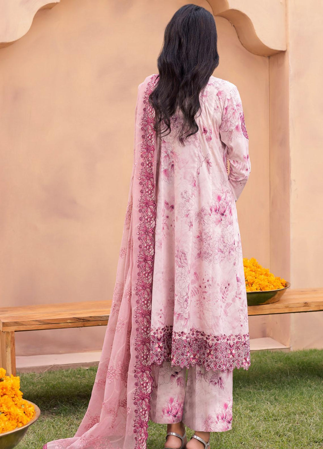 Aashiaan By Iznik Embroidered Lawn Suits Unstitched 3 Piece IZ23AS AL-08 Helena - Festive Collection