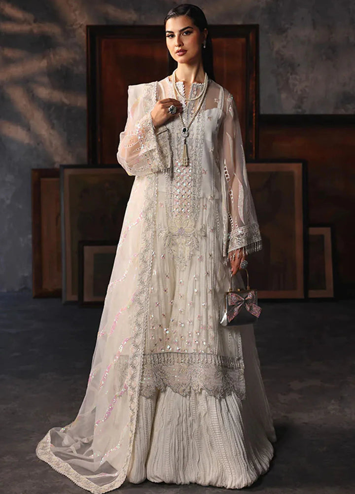 Aatish By Saffron Embroidered Organza Suit Unstitched 4 Piece SFR24A D-02 Mah-e-Khusnuma - Formal Collection