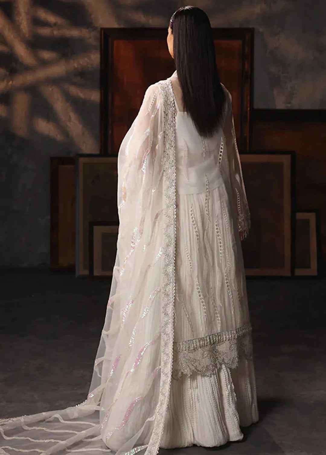 Aatish By Saffron Embroidered Organza Suit Unstitched 4 Piece SFR24A D-02 Mah-e-Khusnuma - Formal Collection