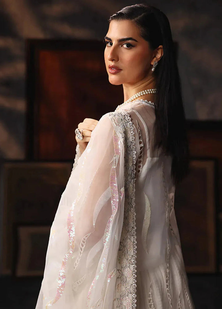 Aatish By Saffron Embroidered Organza Suit Unstitched 4 Piece SFR24A D-02 Mah-e-Khusnuma - Formal Collection