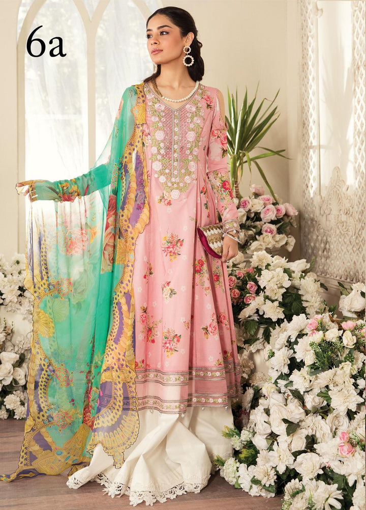 Aayra Embroidered Lawn Suits Unstitched 3 Piece AY21L 06A - Luxury Collection