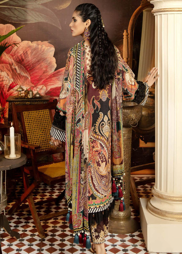 Adan's Libas Embroidered Lawn Suits Unstitched 3 Piece AL21EL D-01 - Summer Collection