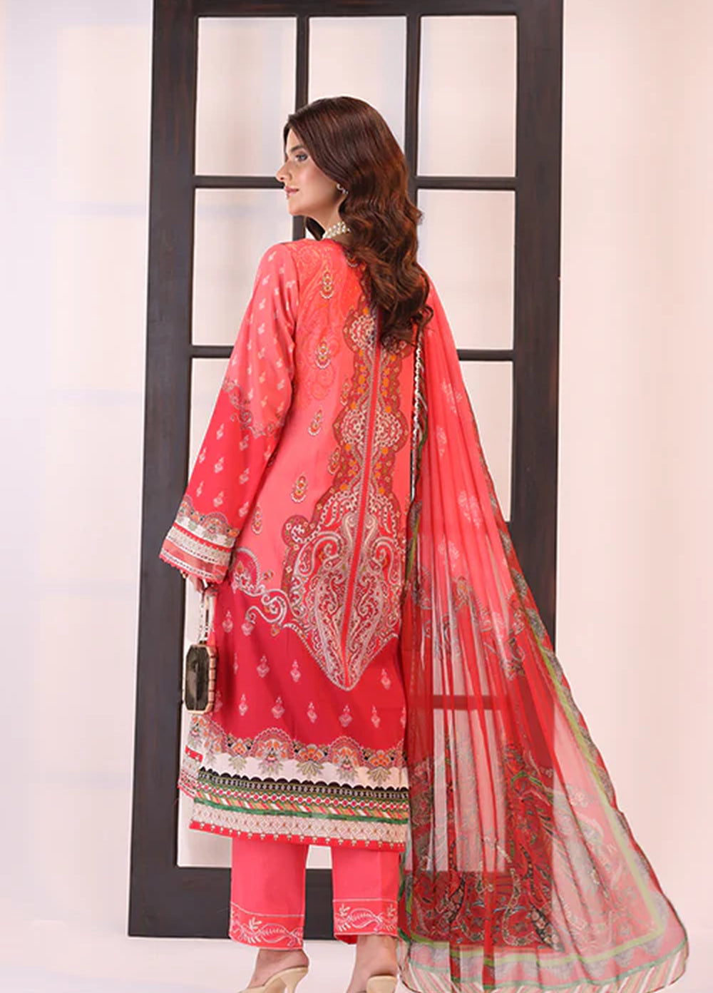 La Elise Women Unstitched Embroidered Lawn 3 Piece Suit 0001202 Effie - Casual Collection