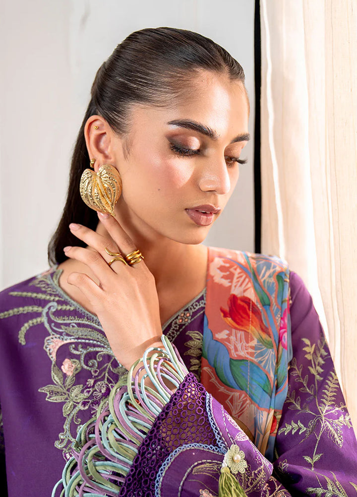 Aezel by Roheenaz Embroidered Cambric Suits Unstitched 3 Piece RNZ25AC D-01 B Emaan - Winter Collection