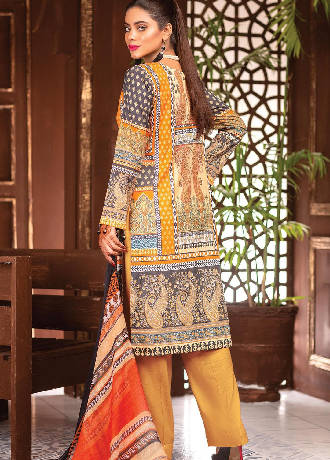 Afreen by Zebaish Embroidered Lawn Suits Unstitched 3 Piece ZSH21AR DE-01 - Summer Collection