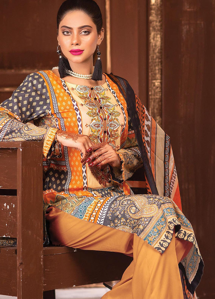 Afreen by Zebaish Embroidered Lawn Suits Unstitched 3 Piece ZSH21AR DE-01 - Summer Collection