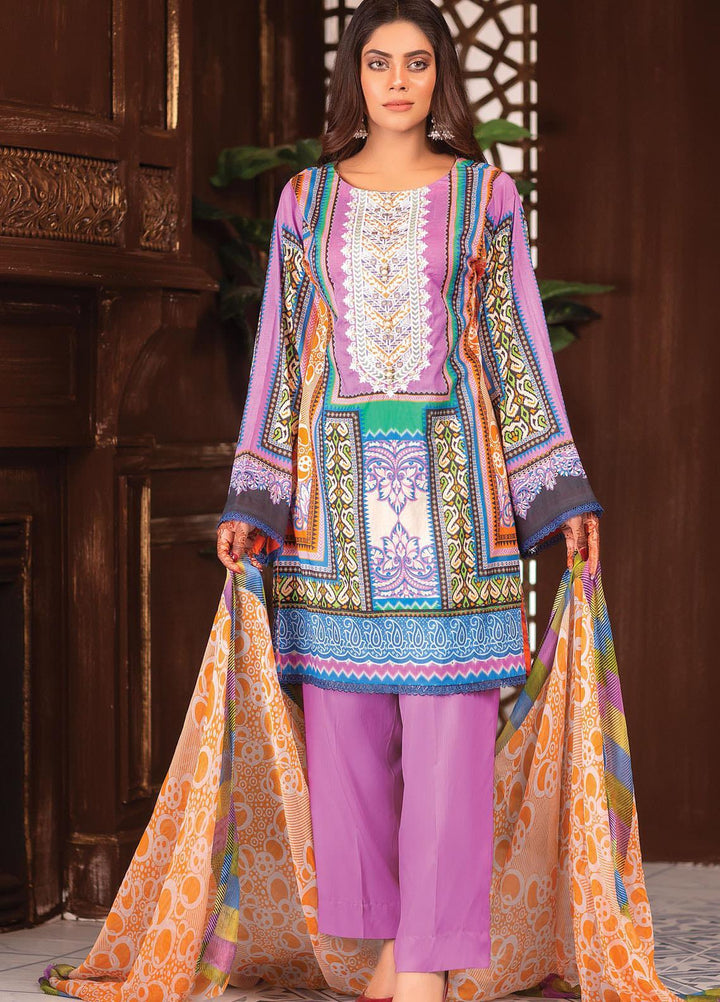 Afreen by Zebaish Embroidered Lawn Suits Unstitched 3 Piece ZSH21AR DE-03 - Summer Collection