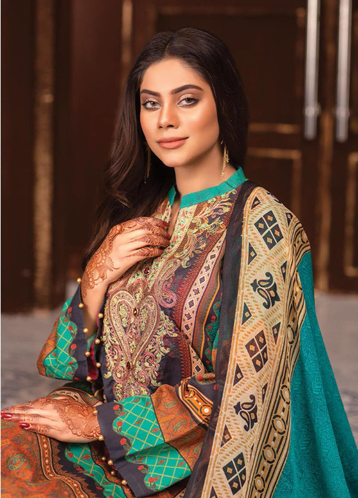 Afreen by Zebaish Embroidered Lawn Suits Unstitched 3 Piece ZSH21AR DE-04 - Summer Collection