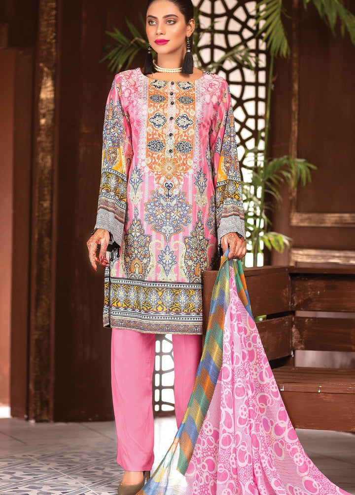 Afreen by Zebaish Embroidered Lawn Suits Unstitched 3 Piece ZSH21AR DE-07 - Summer Collection
