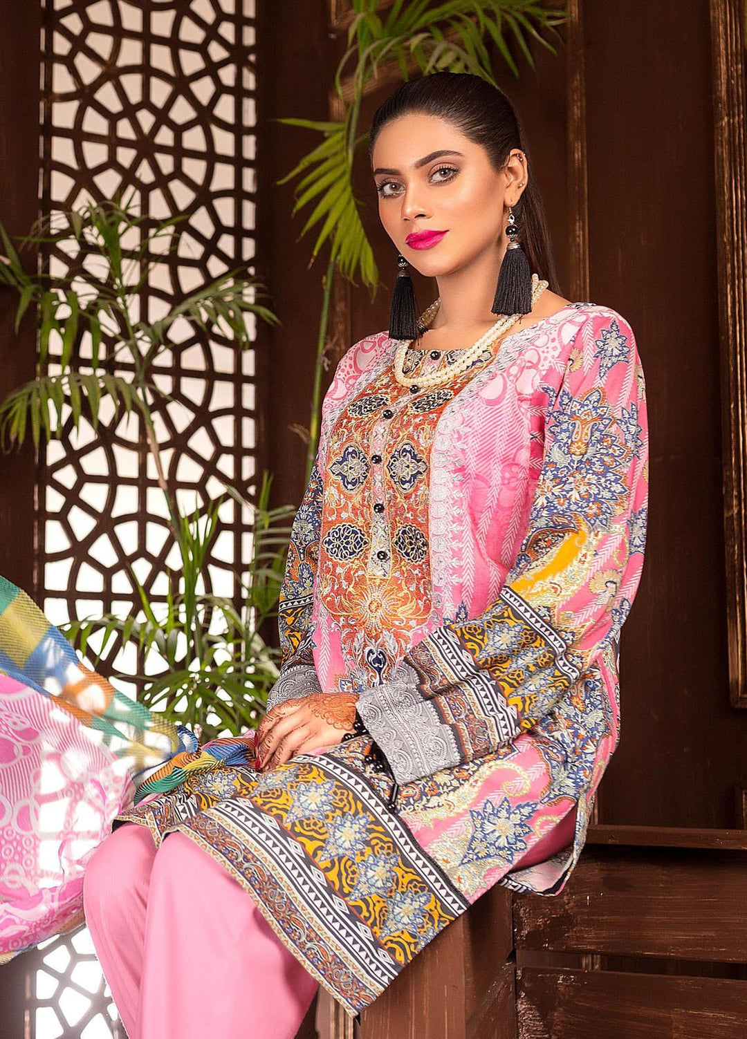 Afreen by Zebaish Embroidered Lawn Suits Unstitched 3 Piece ZSH21AR DE-07 - Summer Collection