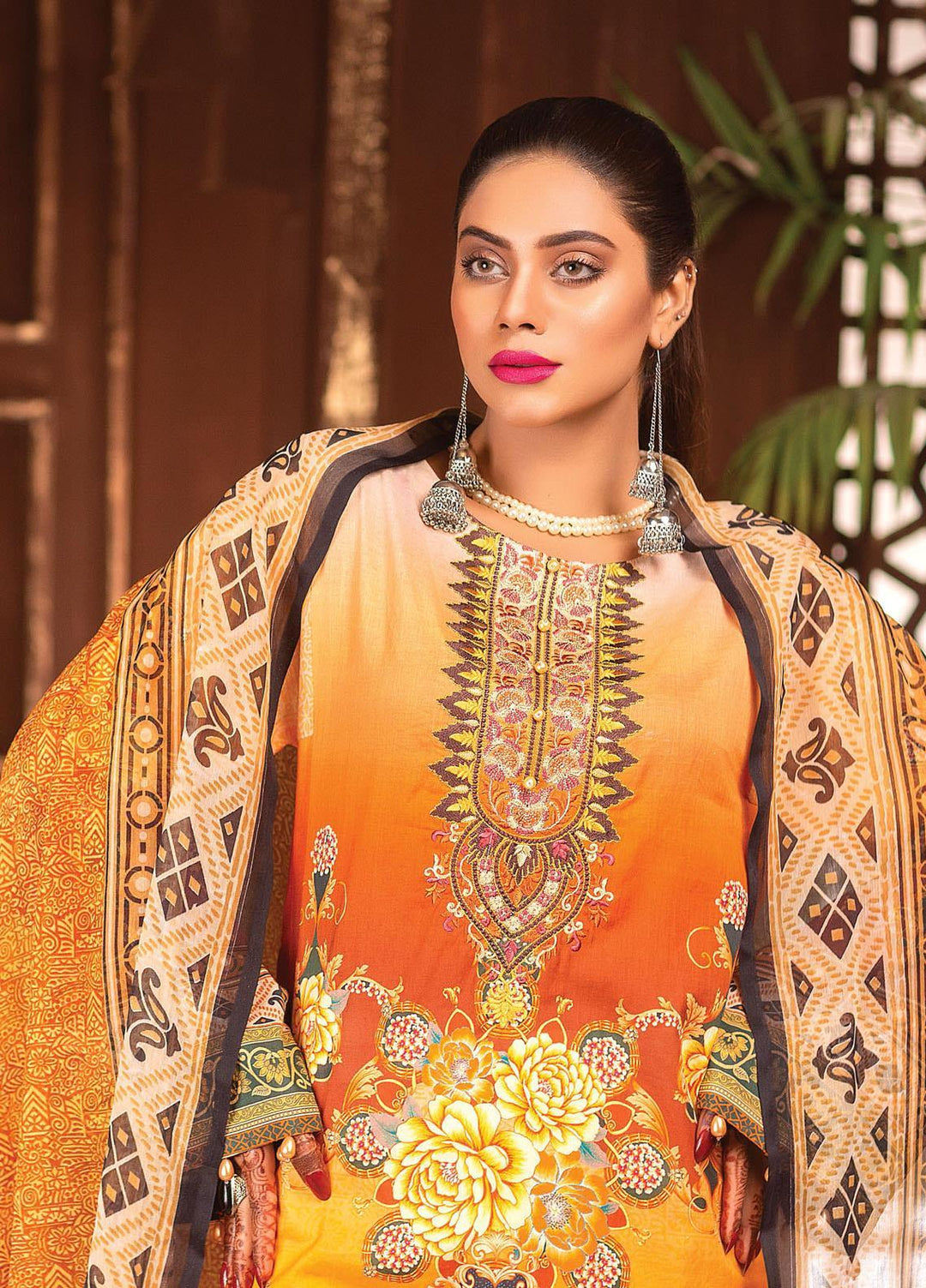 Afreen by Zebaish Embroidered Lawn Suits Unstitched 3 Piece ZSH21AR DE-09 - Summer Collection