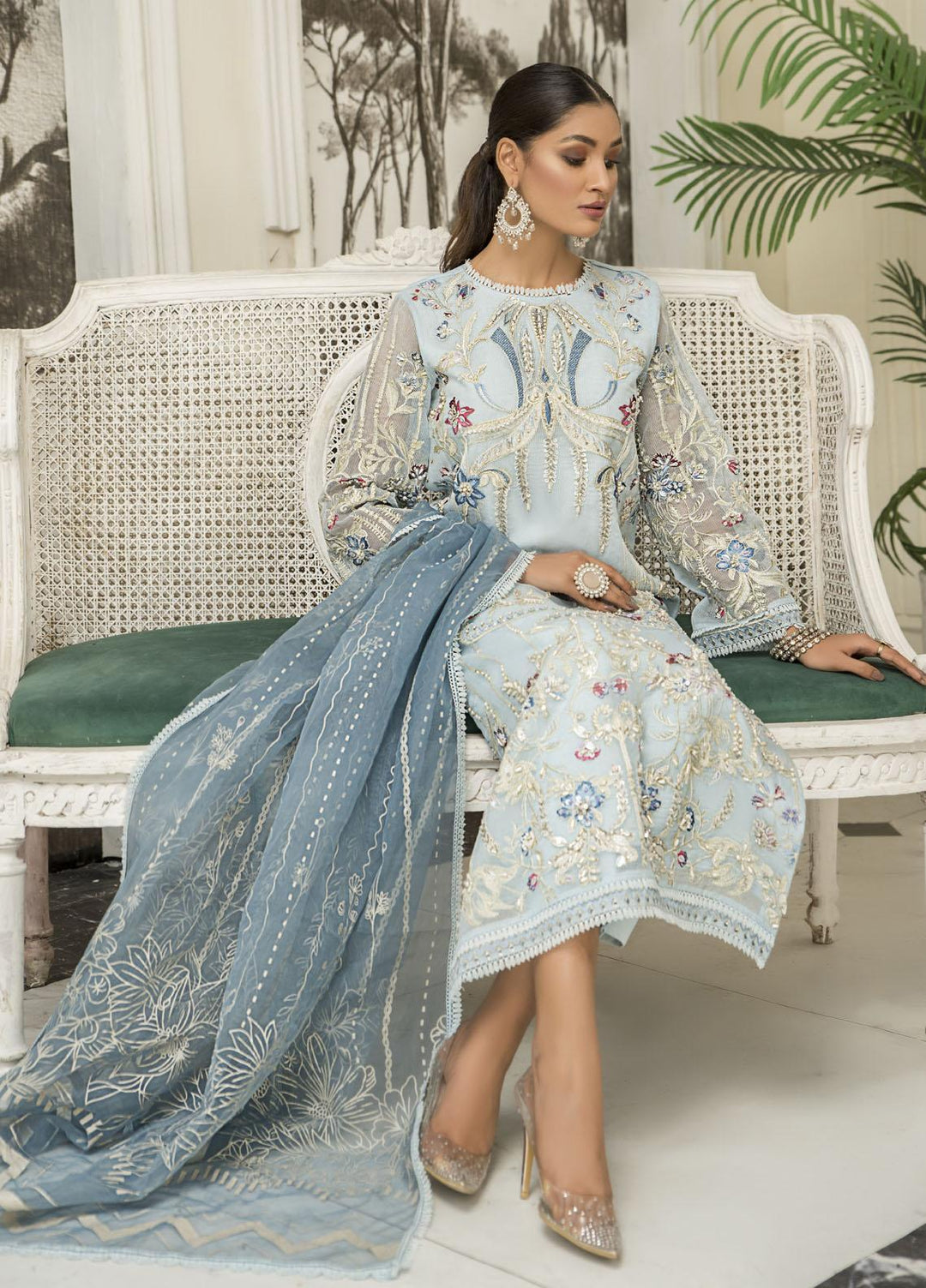 Aroshi Luxury Pret  Organza 3 Piece Suit ASH22AFR ZARMINAY