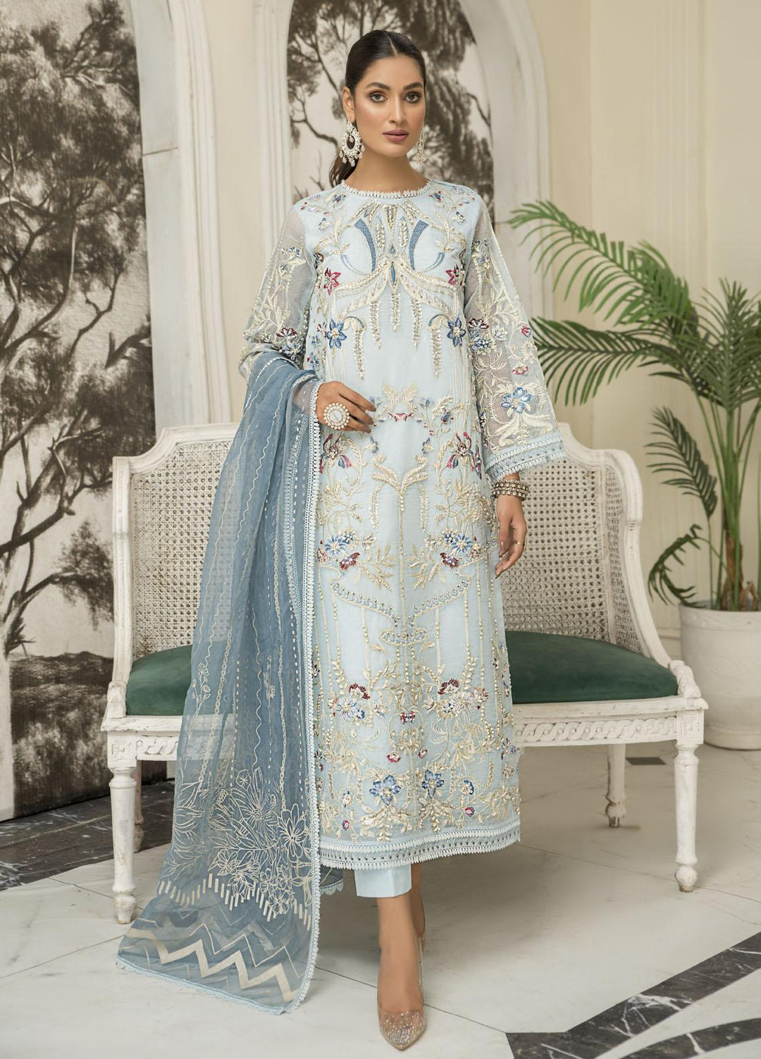 Aroshi Luxury Pret  Organza 3 Piece Suit ASH22AFR ZARMINAY