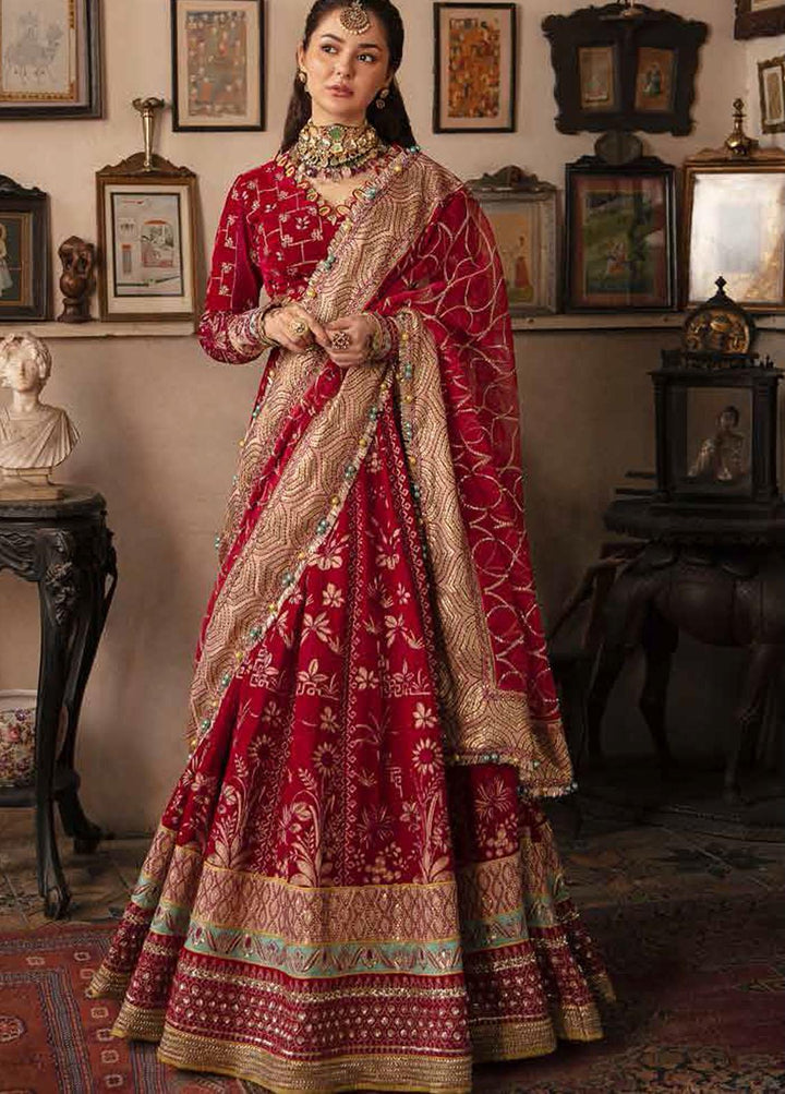 Nagma By Afrozeh Embroidered Velvet Suits Unstitched 3 Piece AF21NV 02 Dur-e-Fishaan - Luxury Collection