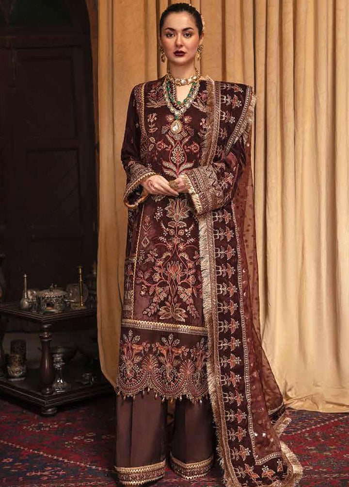 Nagma By Afrozeh Embroidered Velvet Suits Unstitched 3 Piece AF21NV 05 Jahan Ara - Luxury Collection