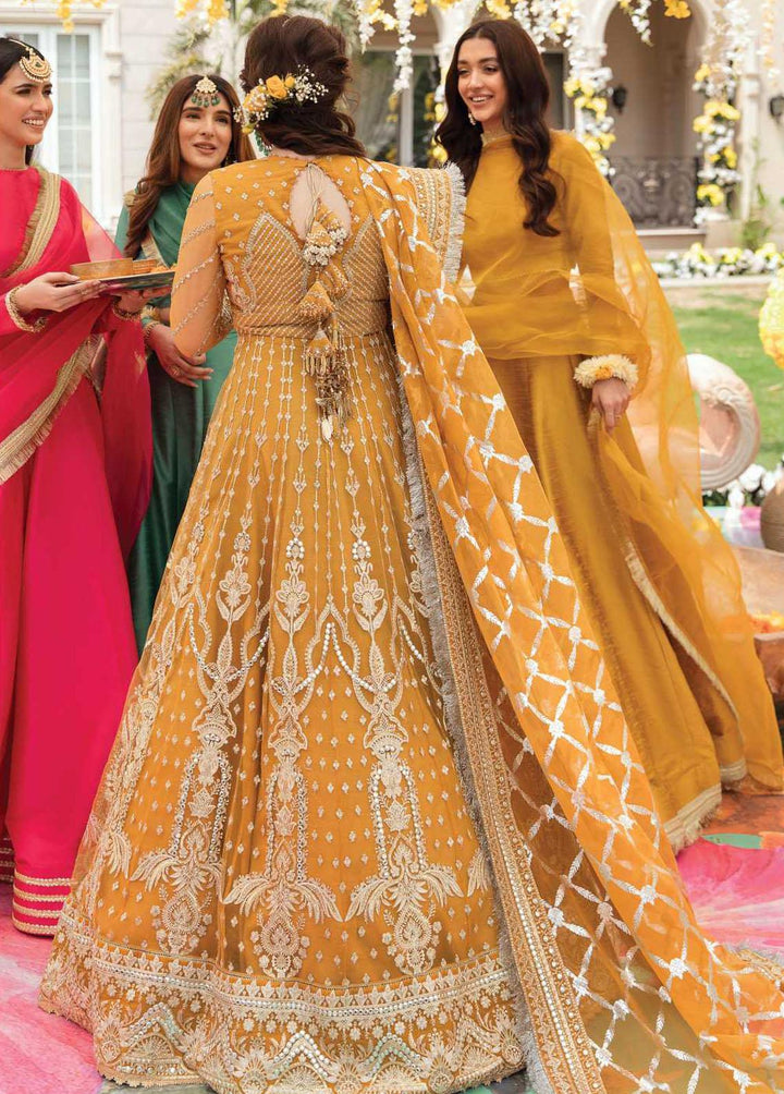 Shehnai By Afrozeh Embroidered Net Suits Unstitched 3 Piece AF22WF AS-22-01 GULBADAN - Wedding Formals Collection