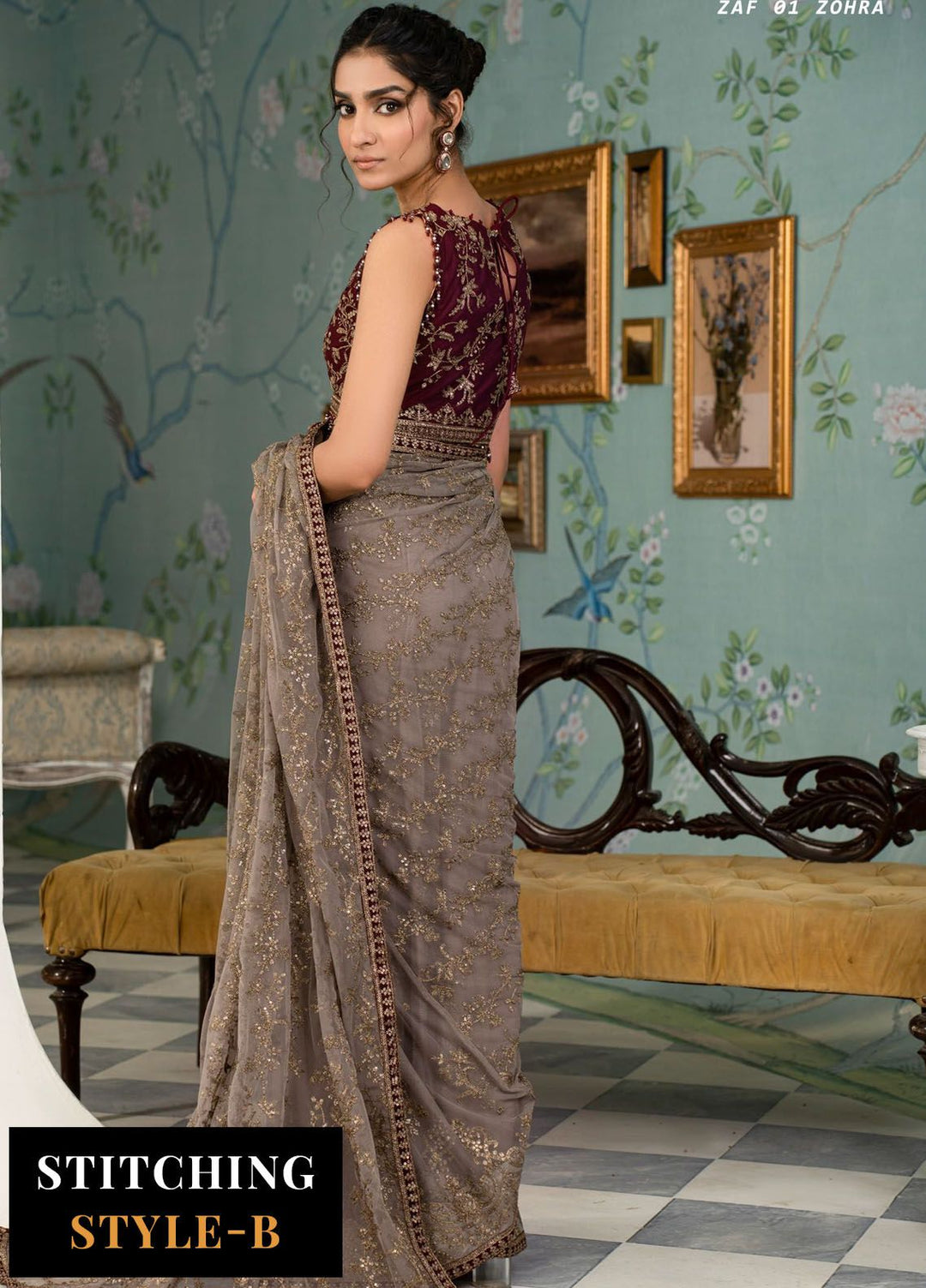 Afsanah by Zarif Embroidered  Suits Unstitched 3 Piece ZF24AF ZAF 01 Zohra - Formals Collection