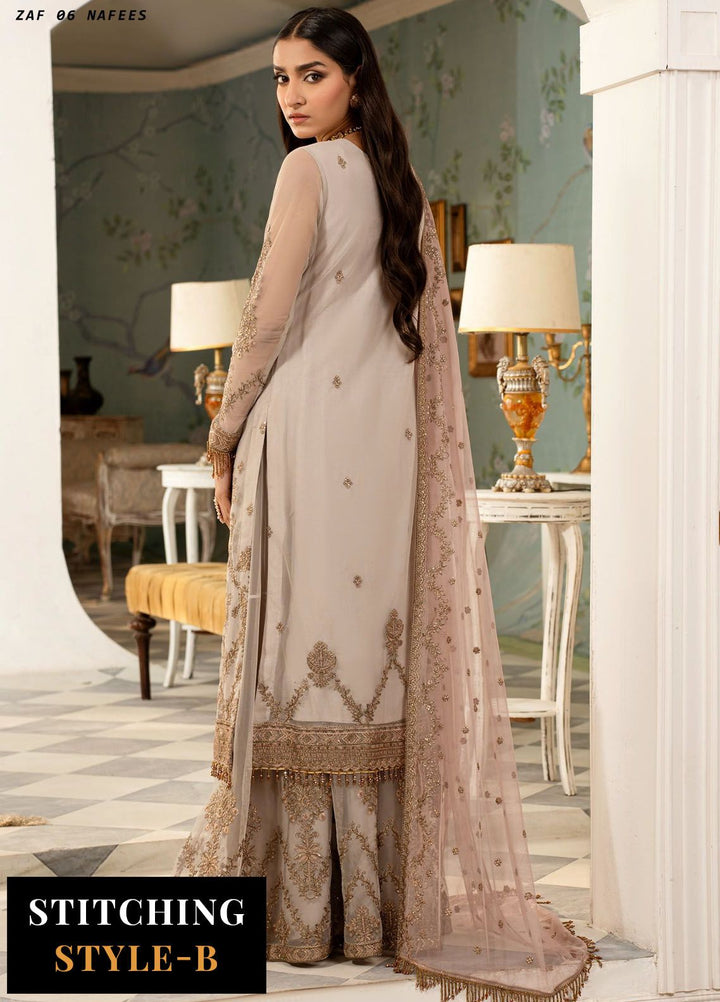 Afsanah by Zarif Embroidered  Suits Unstitched 3 Piece ZF24AF ZAF 06 Nafees - Formals Collection