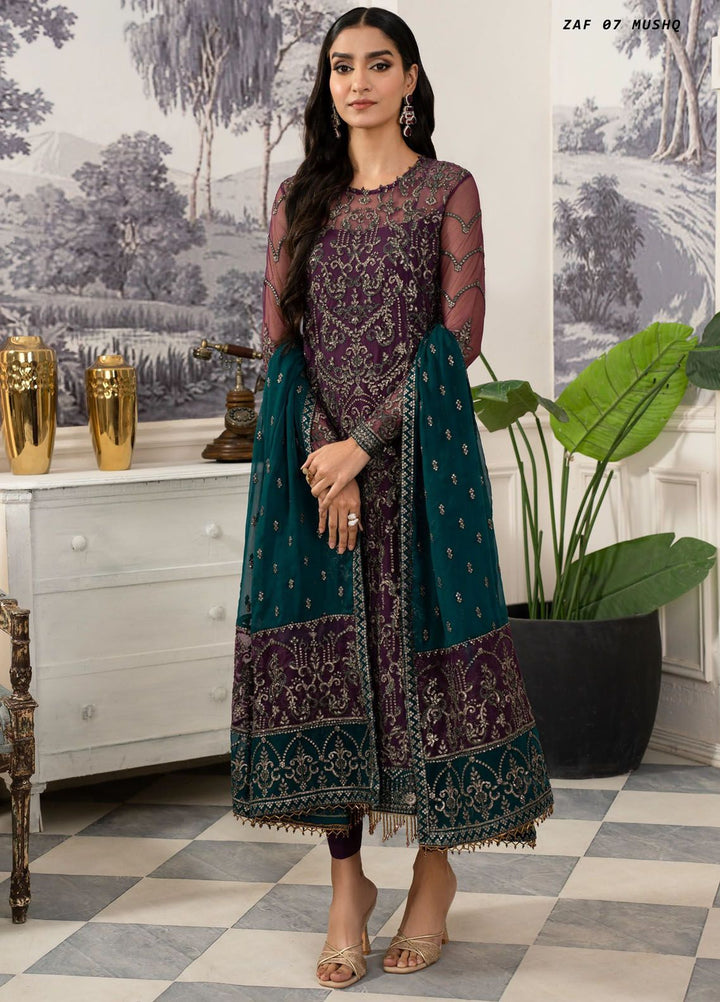 Afsanah by Zarif Embroidered  Suits Unstitched 3 Piece ZF24AF ZAF 07 Mushq - Formals Collection