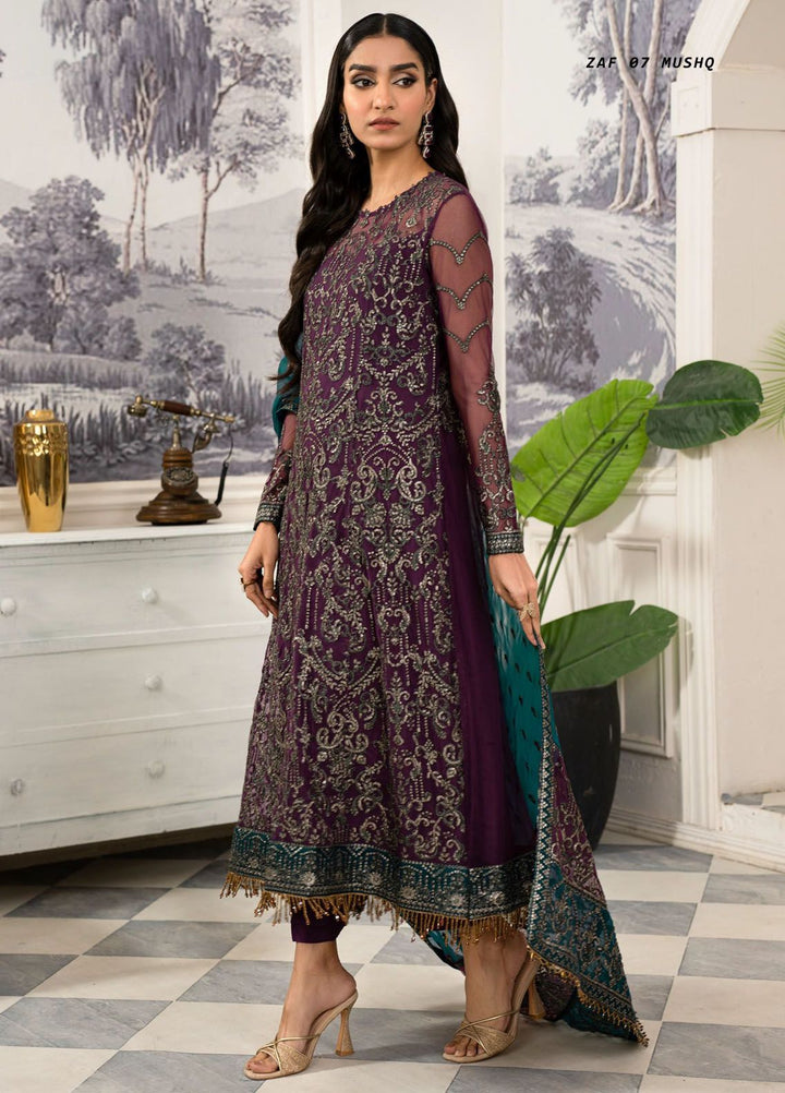 Afsanah by Zarif Embroidered  Suits Unstitched 3 Piece ZF24AF ZAF 07 Mushq - Formals Collection
