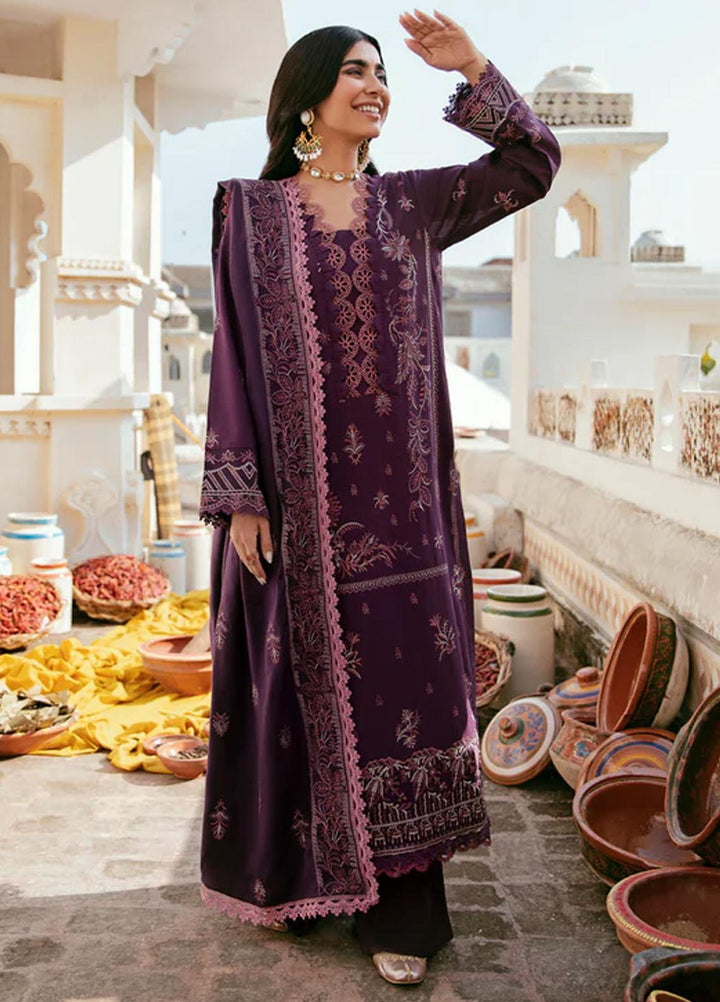 Afsanay By Florent Embroidered Khaddar Suits Unstitched 3 Piece FL23LCK FLK-3A - Winter Collection
