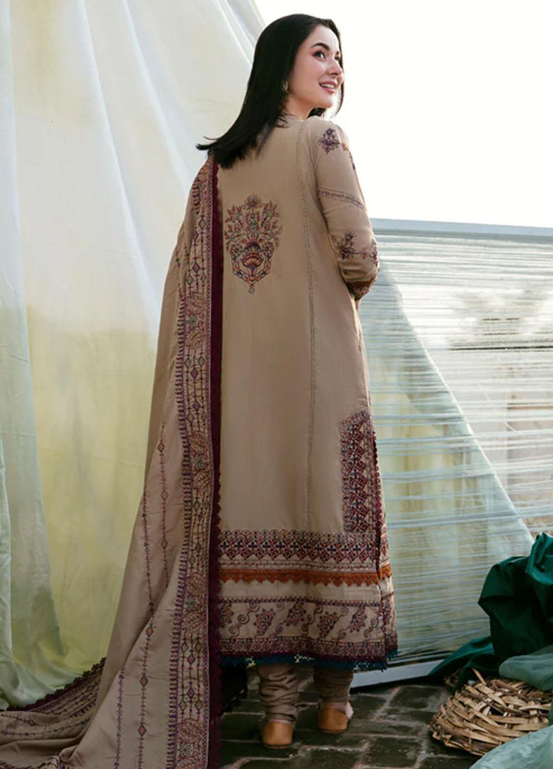 Afsanay By Florent Embroidered Khaddar Suits Unstitched 3 Piece FL23LCK FLK-6B - Winter Collection