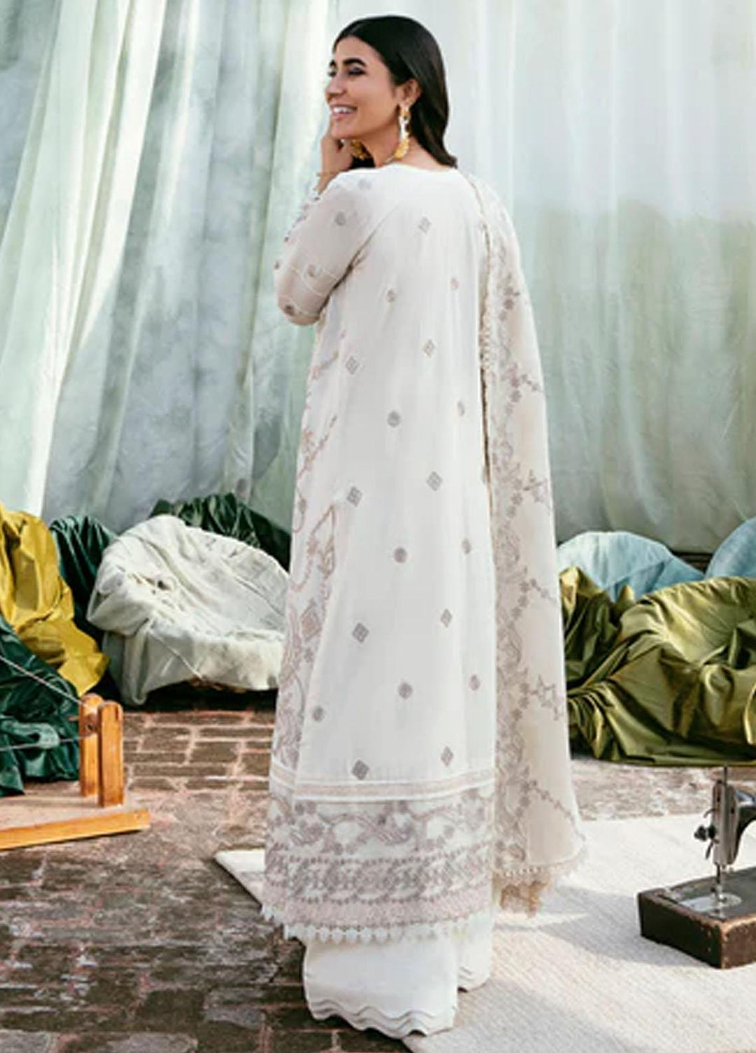 Afsanay By Florent Embroidered Khaddar Suits Unstitched 3 Piece FL23LCK FLK-7A - Winter Collection