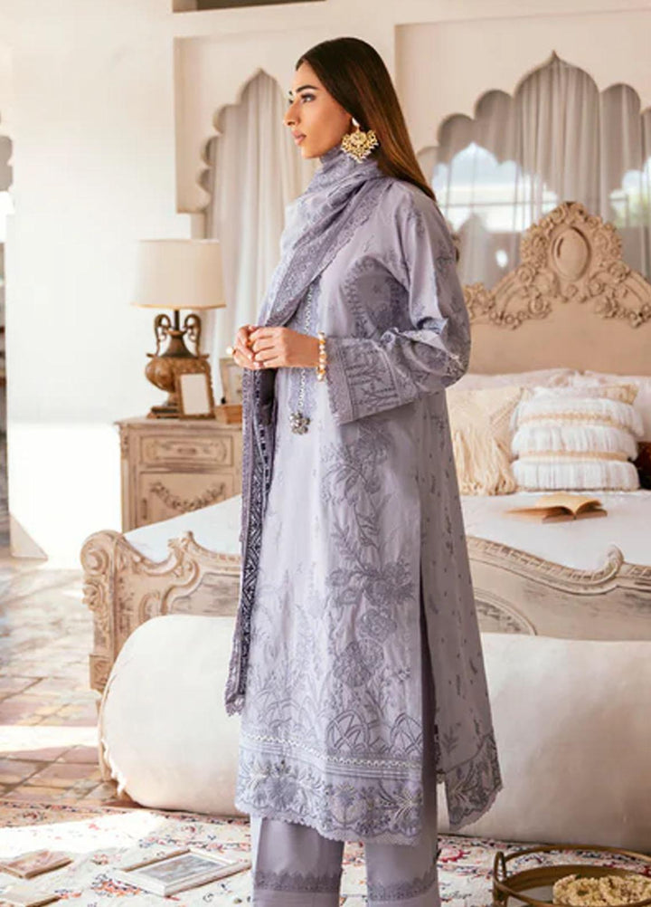 Afsanay By Florent Embroidered Khaddar Suits Unstitched 3 Piece FL23LCK FLK-8B - Winter Collection