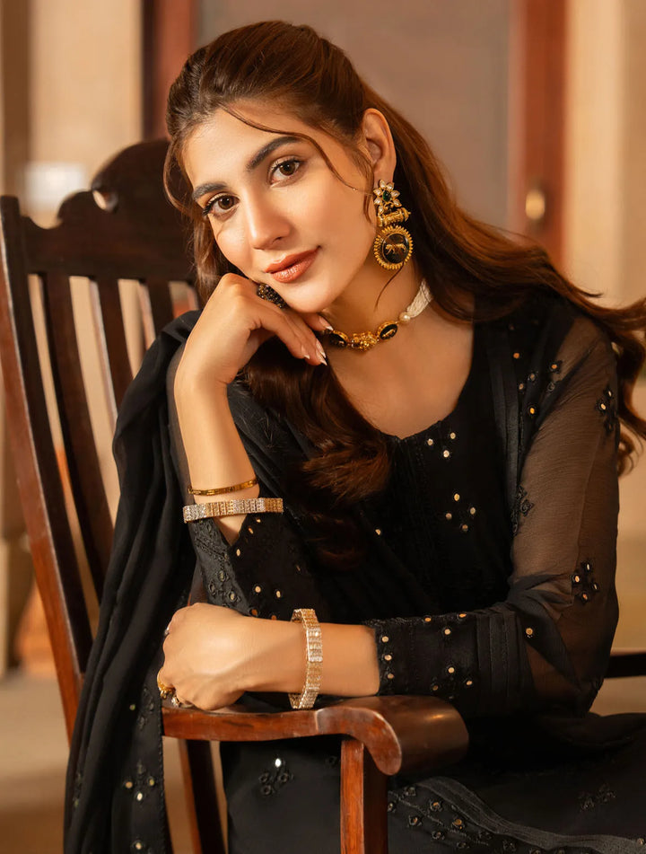 Afsanay By Shahzeb Textiles Embroidered Chiffon Suit Unstitched 3 Piece ST24A Ayzal - Festive Collection