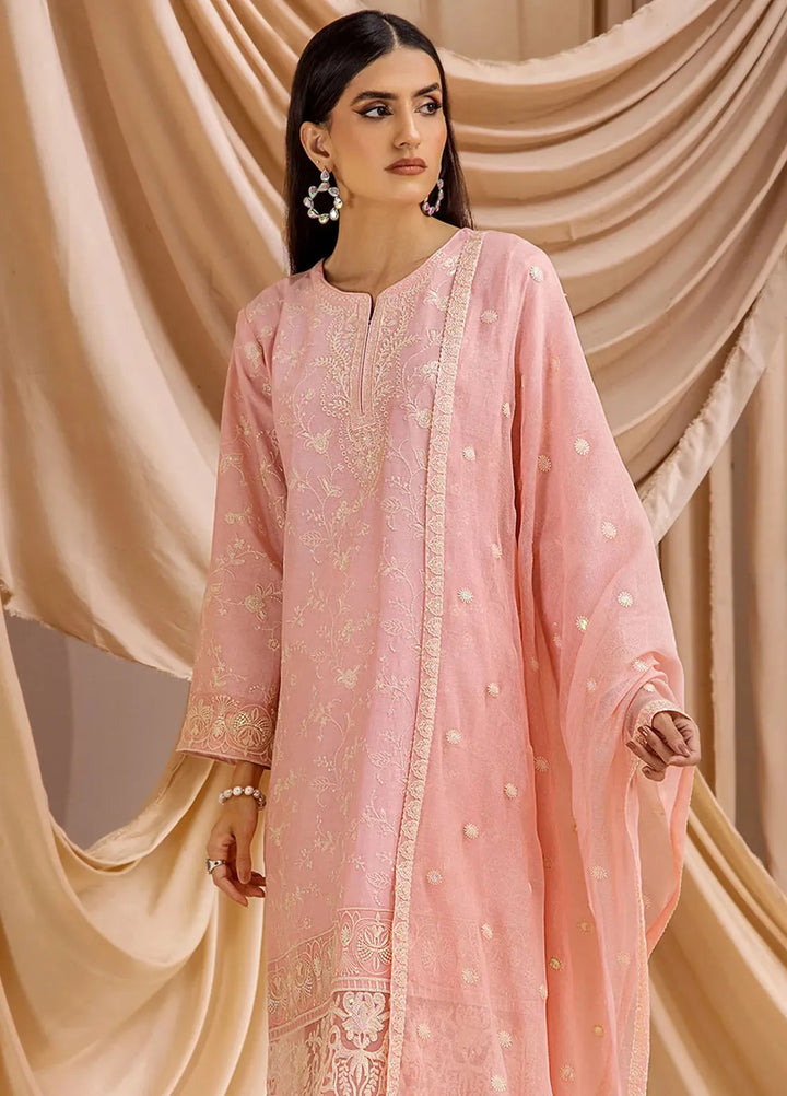 Afsaneh By Retro Pret Embroidered Cotton Net 3 Piece Suit RAF03