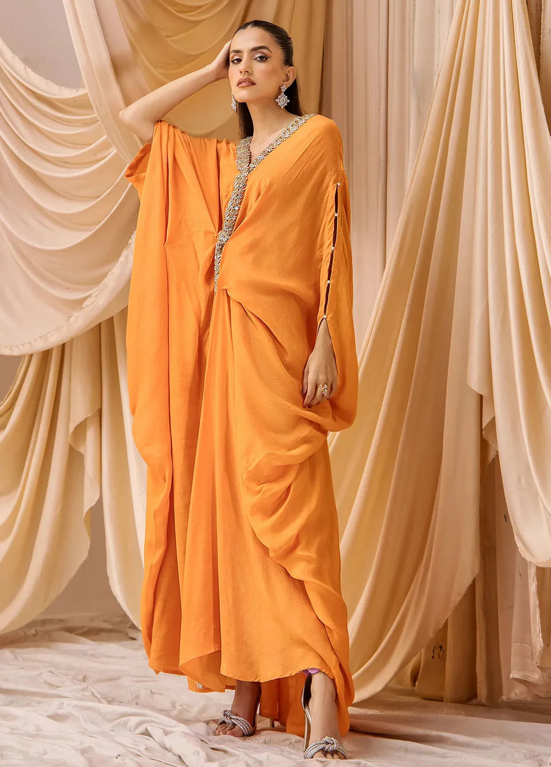 Afsaneh By Retro Pret Embroidered Silk Kurti RAF06