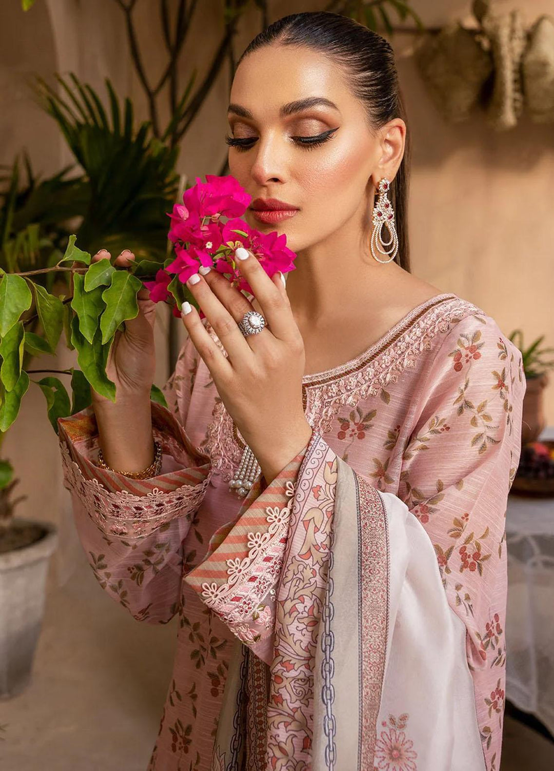 Afshan By Zoya & Fatima Embroidered Monark Suits Unstitched 4 Piece ZOF23A Nigar - Eid Collection