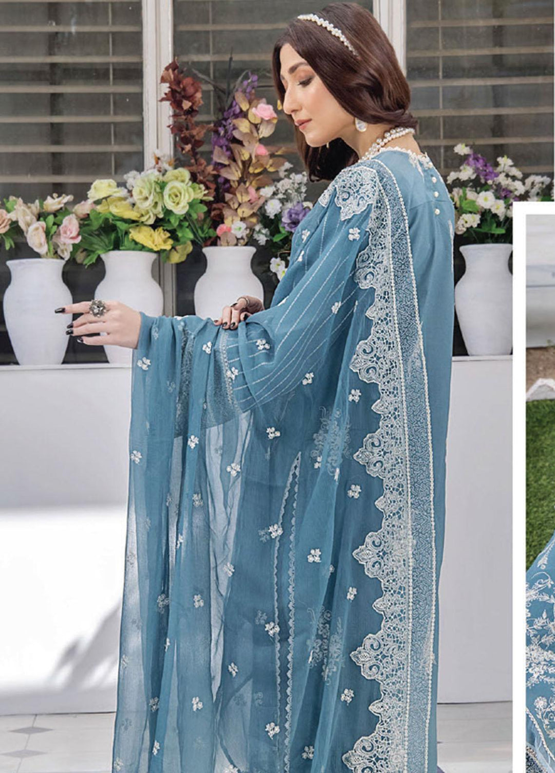 Afsoon By Humdum Embroidered Swiss Lawn Suits Unstitched 3 Piece HD23AF D3 - Summer Collection