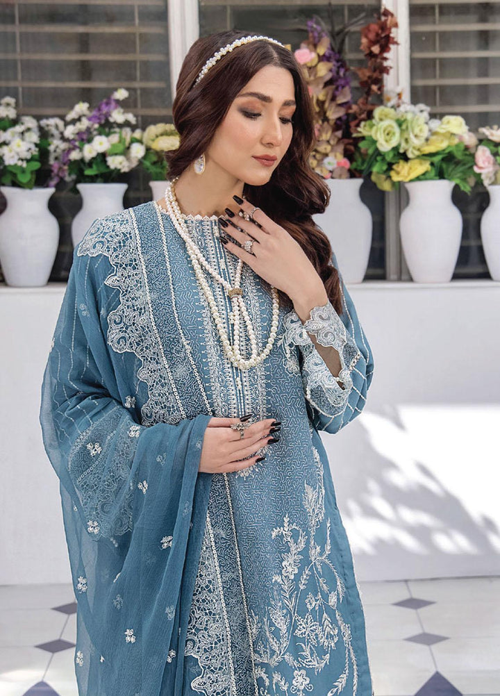 Afsoon By Humdum Embroidered Swiss Lawn Suits Unstitched 3 Piece HD23AF D3 - Summer Collection