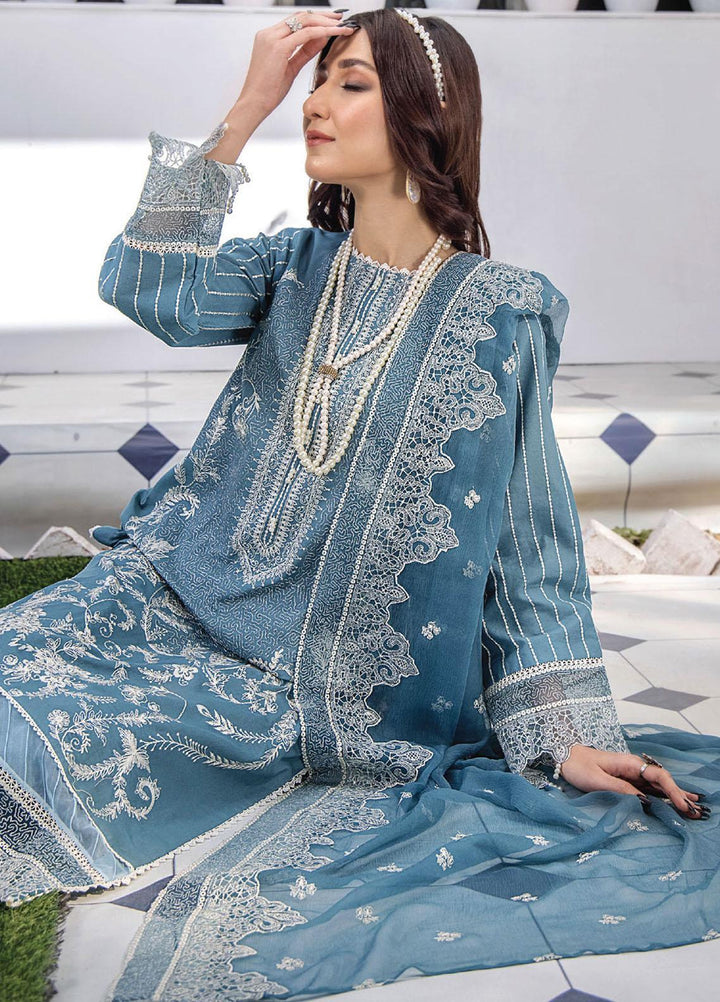 Afsoon By Humdum Embroidered Swiss Lawn Suits Unstitched 3 Piece HD23AF D3 - Summer Collection
