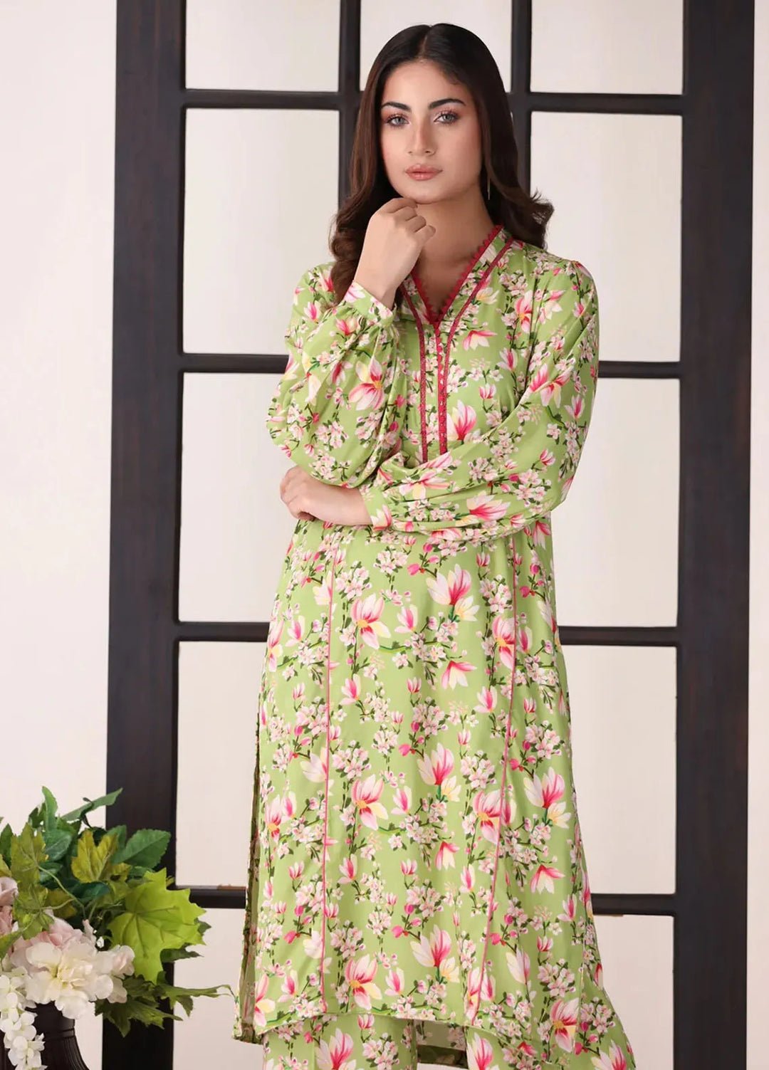 Afterglow By Meerak Printed Linen Suit Unstitched 2 Piece MRK24AG AFG-01 - Winter Collection