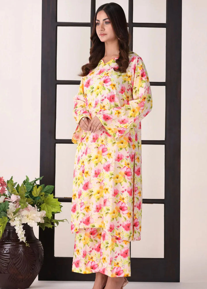 Afterglow By Meerak Printed Linen Suit Unstitched 2 Piece MRK24AG AFG-03 - Winter Collection