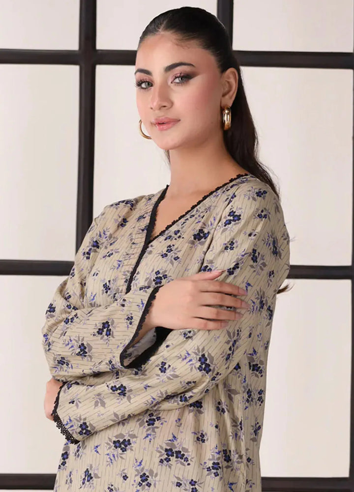 Afterglow By Meerak Printed Linen Suit Unstitched 2 Piece MRK24AG AFG-05 - Winter Collection