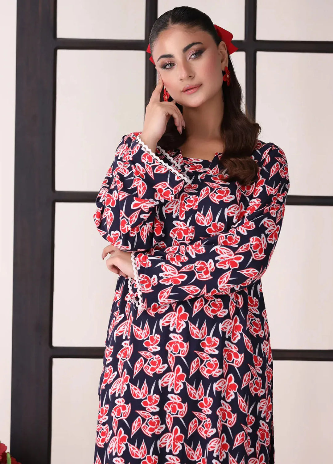 Afterglow By Meerak Printed Linen Suit Unstitched 2 Piece MRK24AG AFG-06 - Winter Collection