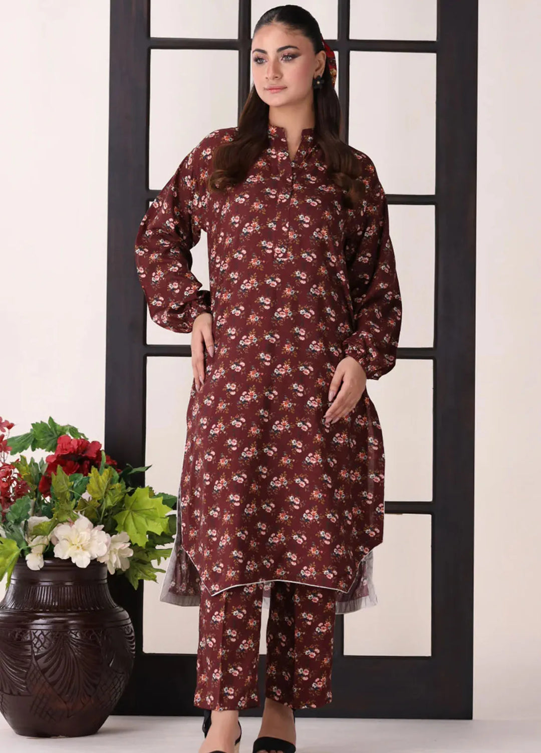 Afterglow By Meerak Printed Linen Suit Unstitched 2 Piece MRK24AG AFG-08 - Winter Collection