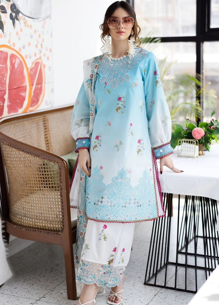 Afterhours by Mahnur Embroidered Lawn Suits Unstitched 3 Piece MN25AH D-11 Pastel Pop - Summer Collection