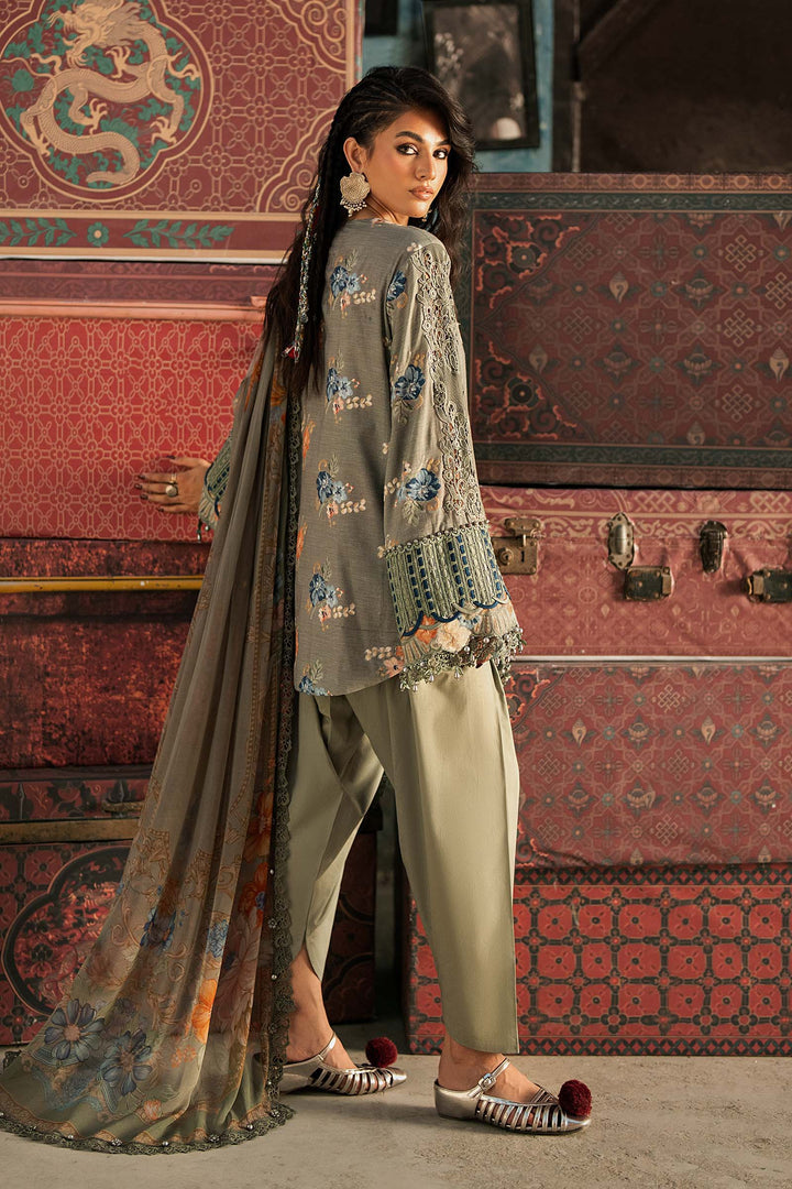 M Prints by Maria B Unstitched Embossed Cambric 3 Piece Suit MB26UPC 3A - Casual Collection