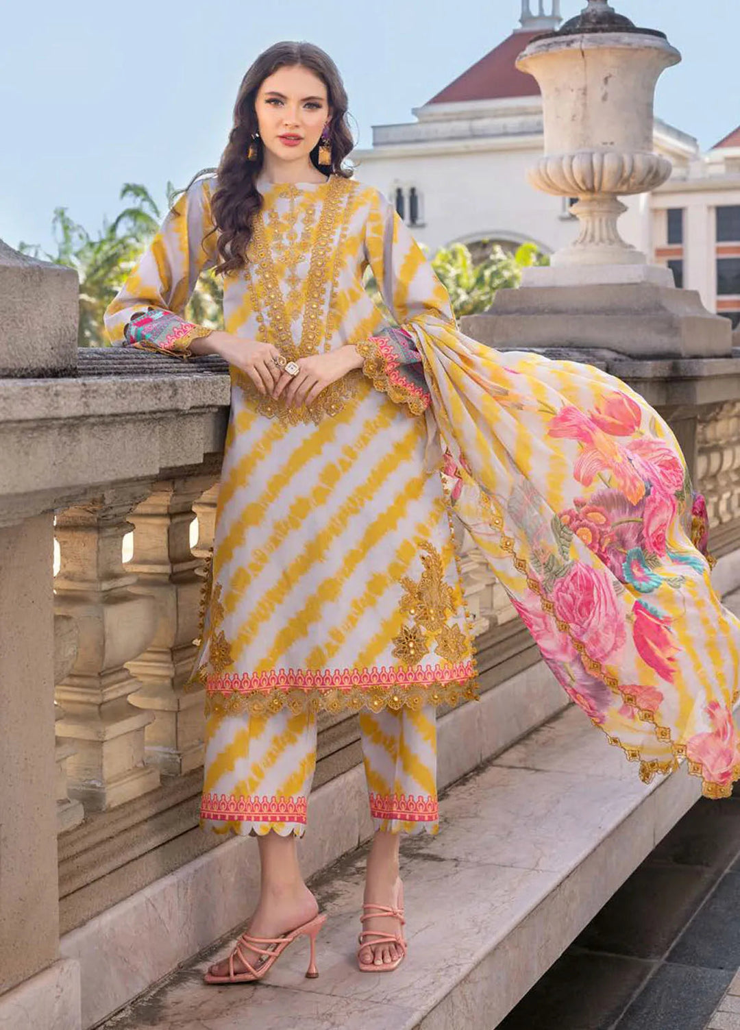 Aghaz e Nou by Charizma Embroidered Lawn Suit Unstitched 3 Piece CR25AN AG5-04 - Summer Collection