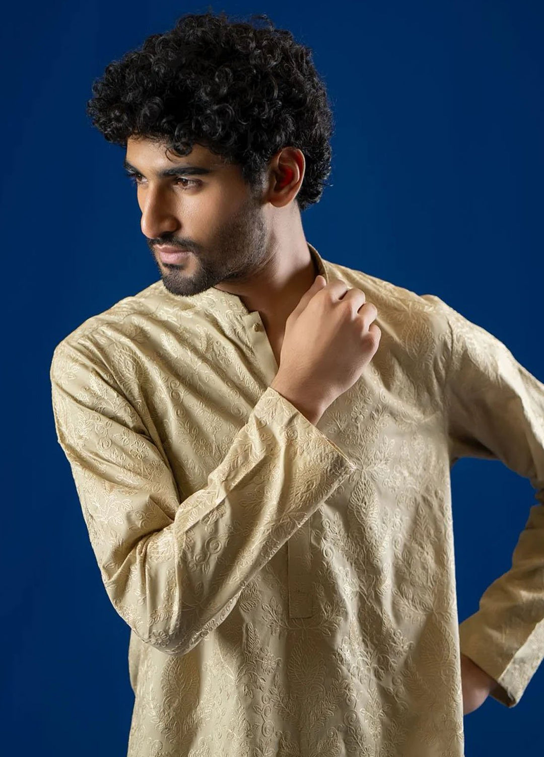 Ahmad Raza Embroidered Kurta Pajama Cotton AR5177