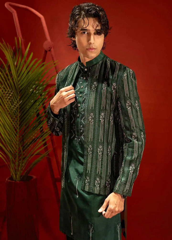 Ahmad Raza Embroidered Men Prince Suit - AR9014