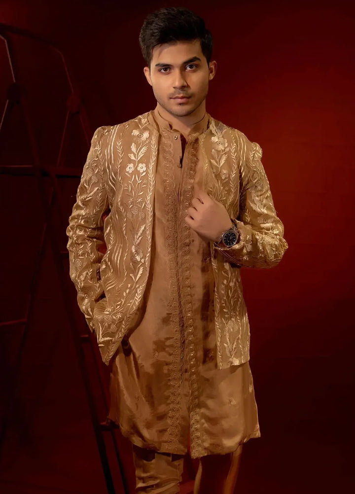 Ahmad Raza Embroidered Men Prince Suit - AR9033