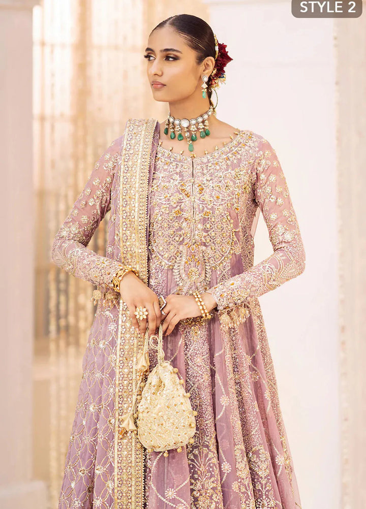 AIK Atelier Embroidered Chiffon Suits Unstitched 3 Piece AIK24WF2 Look 10 - Wedding Collection