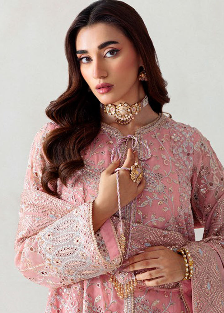 Aik Atelier Embroidered Chiffon Suits Unstitched 3 Piece AIK25UF D-02 - Formals Collection