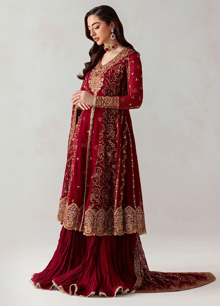 Aik Atelier Embroidered Chiffon Suits Unstitched 3 Piece AIK25UF D-06 - Formals Collection